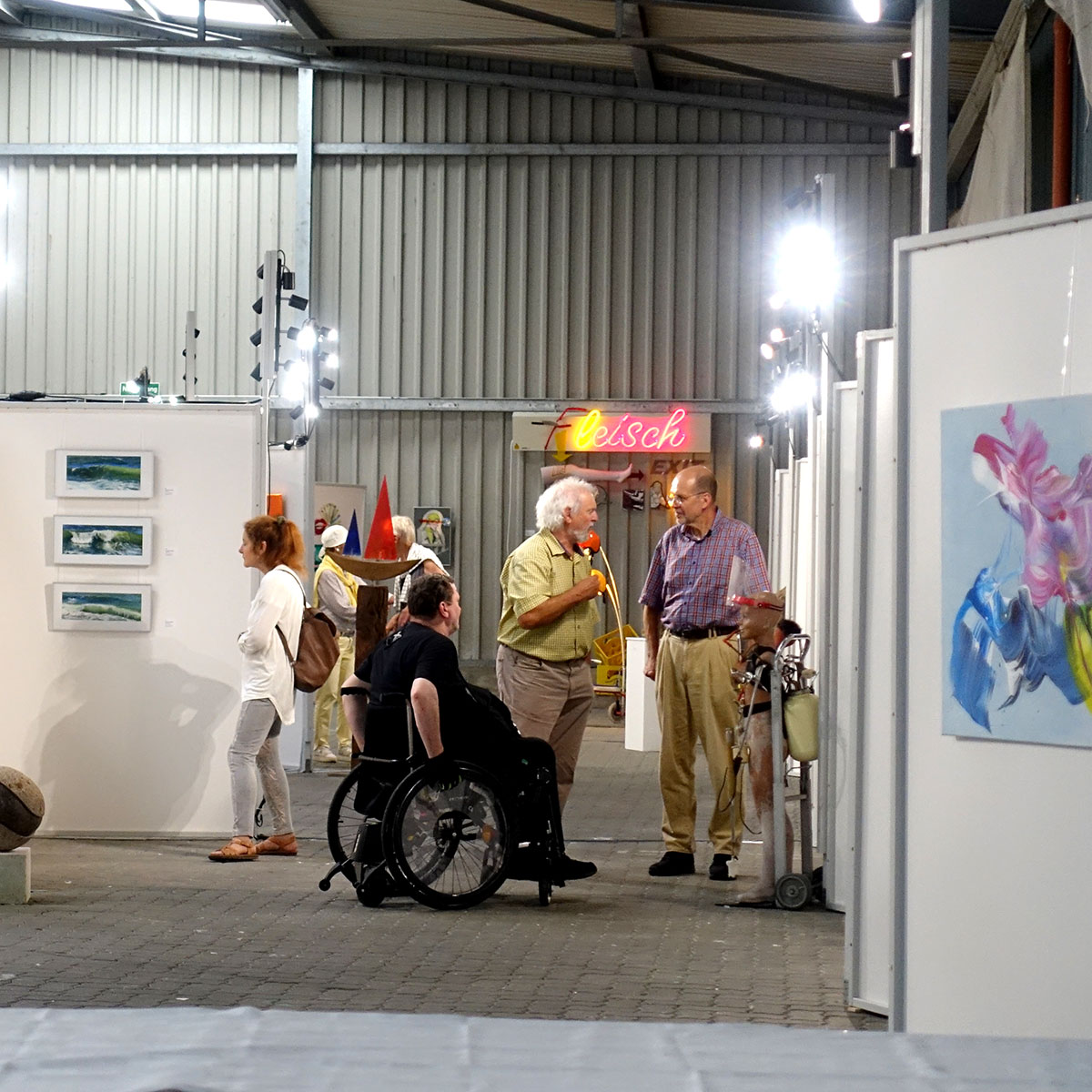 Impression Ausstellung Kunst in der Halle 2024, Eckernförde